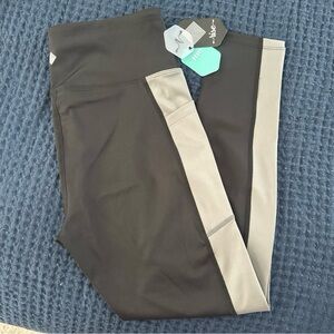 LuLaRoe Women's Black and Gray Cropped Pants